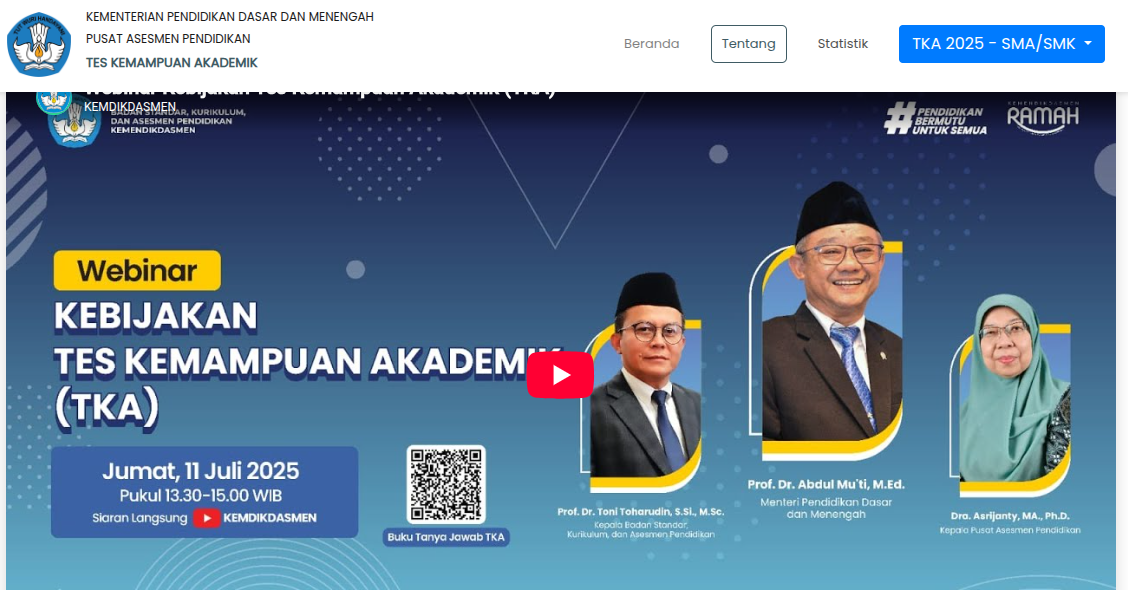 TKA 2026 Segera Dimulai! Simak Daftar Mata Pelajaran yang Akan Diujikan di Semua Jenjang